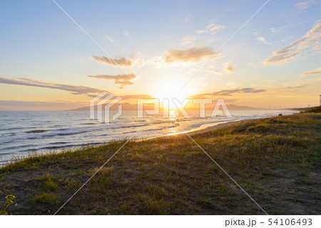 日本海の夕焼け 日本海の夕焼け 54106493