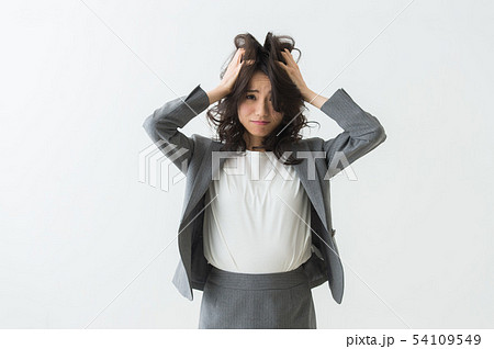 女性の疲労　ストレス　 54109549