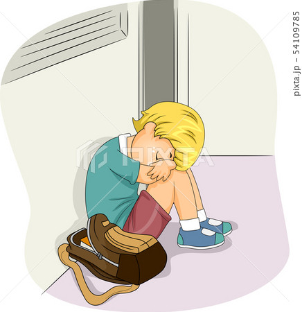 Kid Boy Drop Out Illustration 54109785