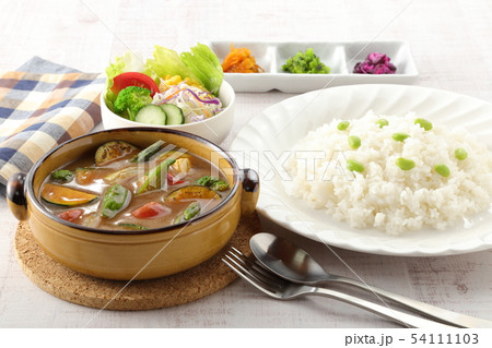 夏野菜カレー　サラダセット 54111103
