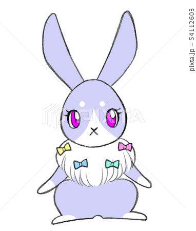 かわいいウサギのキャラクターのイラスト素材