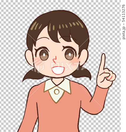 Kid pointing 54113276