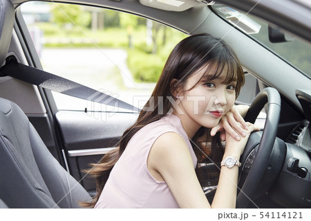 自動車 ビジネスウーマン ビジネス 54114121