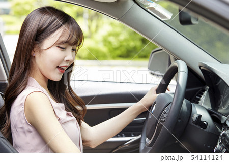 自動車 ビジネスウーマン ビジネス 54114124