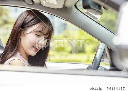 自動車 ビジネスウーマン ビジネス 54114157