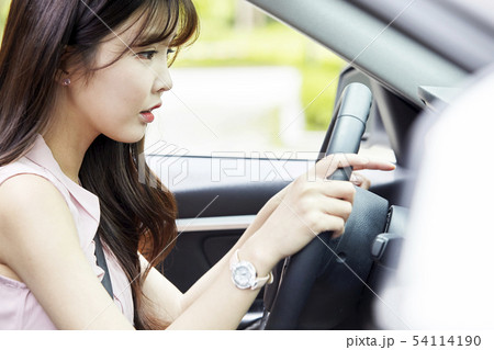 自動車 ビジネスウーマン ビジネス 54114190