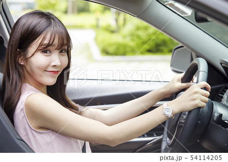 自動車 ビジネスウーマン ビジネス 54114205