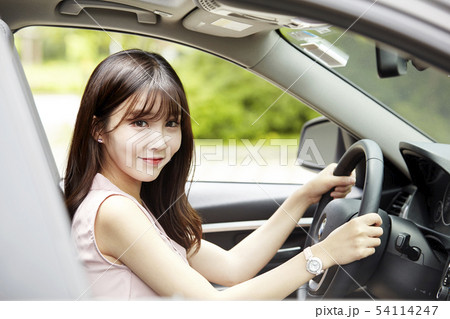 自動車 ビジネスウーマン ビジネス 54114247