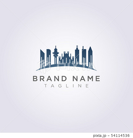 Logo City Icon Design Buildings with skyscrapers, 54114536