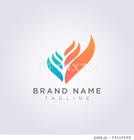 Abstract Leaf Logo Icon Design For You To Use Abstract Leaf Logo Icon Design For You To Use 54114549