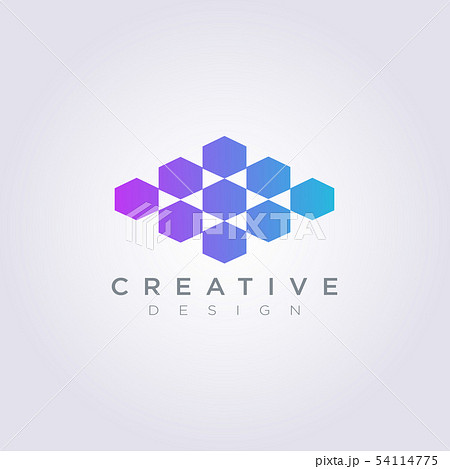 Vector Logo Design Symbol Hexagon icon are Vector Logo Design Symbol Hexagon icon are 54114775
