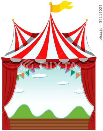 An isolated circus banner 54115025