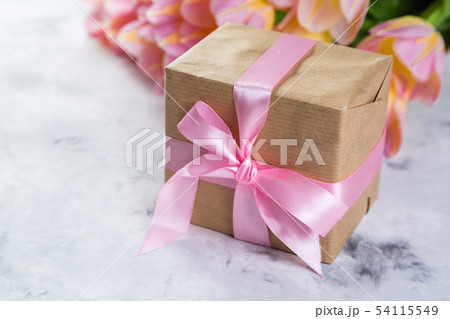 Mother's day card with coffee, present 54115549