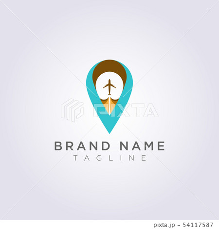 Logo Design Combined letters V, planes and Logo Design Combined letters V, planes and 54117587