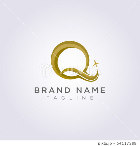 Logo Design combines the letter Q with the plane Logo Design combines the letter Q with the plane 54117589