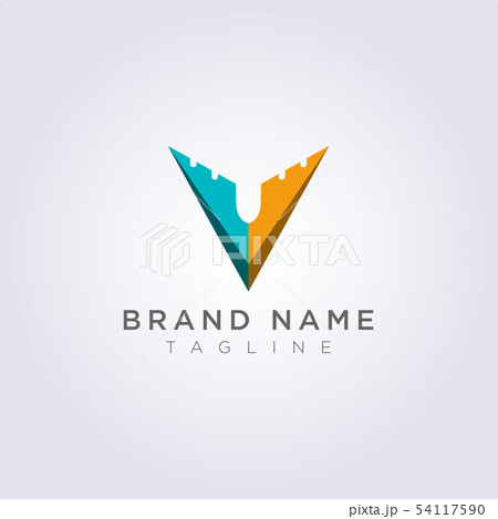 Logo Design Combined V and planes for Business or 54117590
