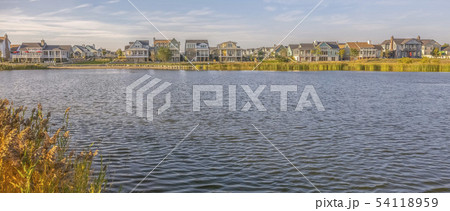 Scenic Oquirrh Lake with lovely waterfront homes 54118959