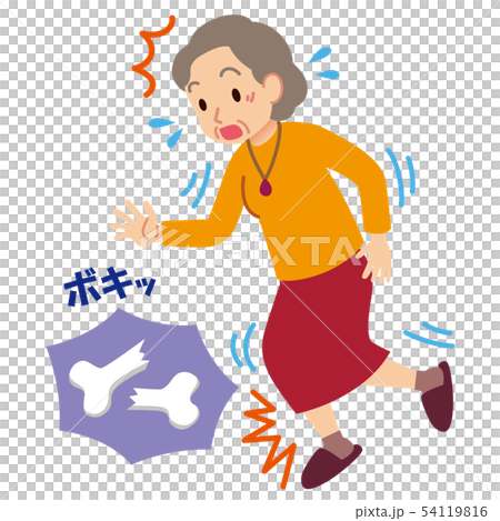 高齢者の骨折　骨粗鬆症 54119816