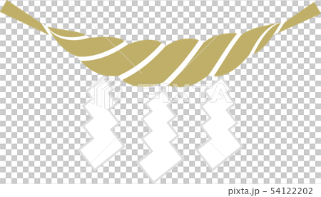 ベクター しめ縄 正月 アイコン カラー ベクター しめ縄 正月 アイコン カラー 54122202