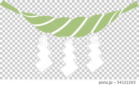 ベクター しめ縄 正月 アイコン カラー ベクター しめ縄 正月 アイコン カラー 54122203