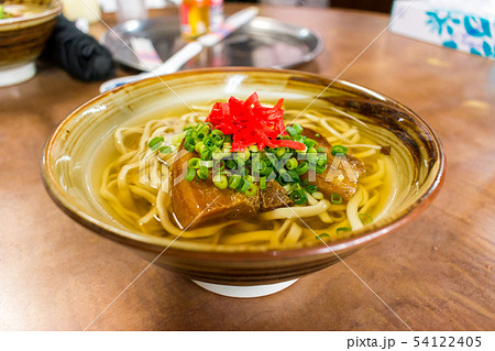 Okinawa soba on the table Okinawa soba on the table 54122405