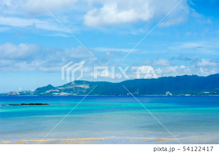 Beautiful sea from bus window, Okinawa, Japan  54122417