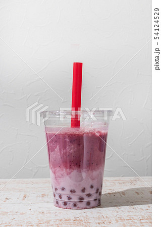 タピオカミルクティー　タピオカドリンク　 Tapioca bubble milk tea 54124529