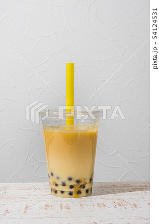 タピオカミルクティー タピオカドリンク Tapioca bubble milk tea タピオカミルクティー タピオカドリンク Tapioca bubble milk tea 54124531
