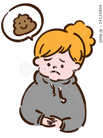 便秘のイラスト素材