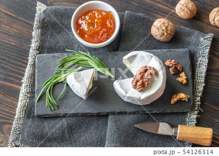 Cambozola cheese close-up 54126314