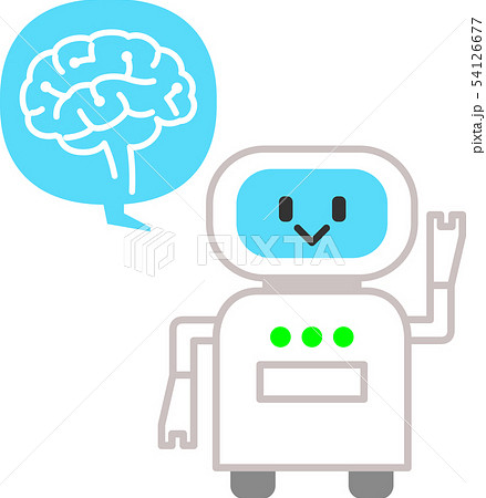 ロボットとAIのイメージ 54126677