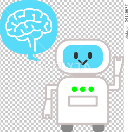 ロボットとAIのイメージ 54126677