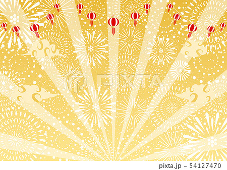 中華提灯　花火 54127470