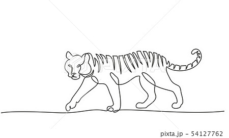 Tiger Line Art Stock Vector by ©koratmember 32748911