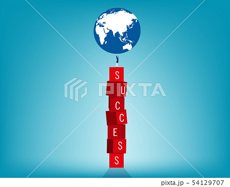 The success businesswoman. Concept business vector 54129707