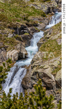 Very nice valley in mountain Pyrenees of Spain Very nice valley in mountain Pyrenees of Spain 54129908