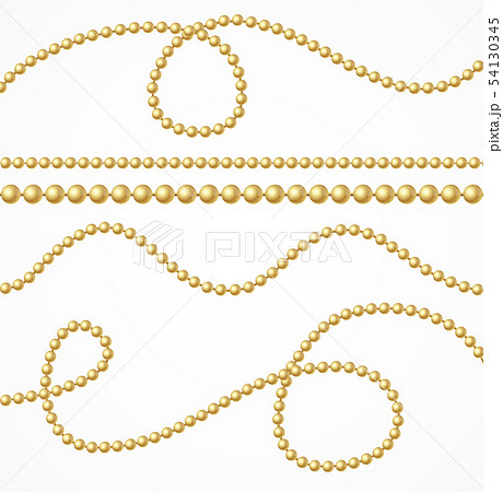 Realistic 3d Detailed Beads Chain Ball. Vector Realistic 3d Detailed Beads Chain Ball. Vector 54130345