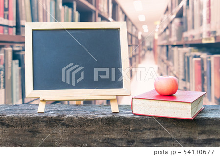 Education concept with blank black chalkboard 54130677