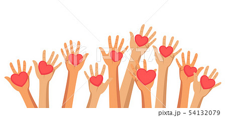 Voluntary and charity flat vector illustration 54132079