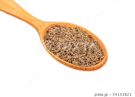 Dry cumin in spoon 54133821
