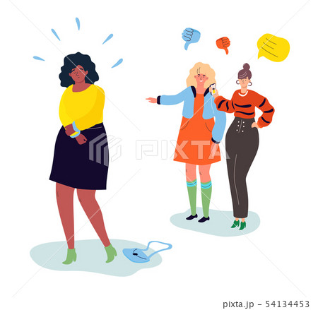 Bullying - modern colorful flat design style illustration 54134453