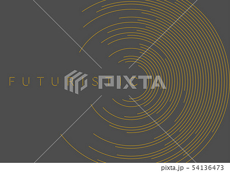 Orange circular lines abstract futuristic tech Orange circular lines abstract futuristic tech 54136473