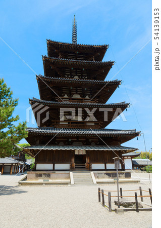 法隆寺　五重塔　 54139153