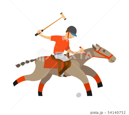 Polo Player, Accuracy and Precision of Playing Man 54140752