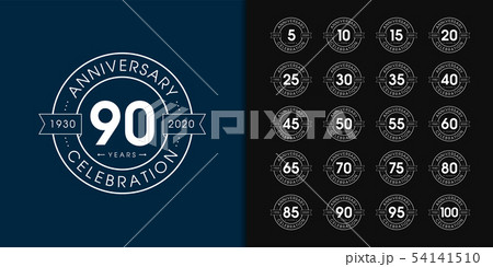 Set of anniversary logotype. Premium anniversary 54141510