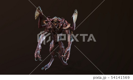 Nuclear post-apocalypse mutant 3d render 54141569