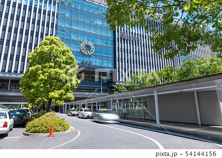 博多駅 博多口 タクシープール 明るさコントラスト優先の写真素材