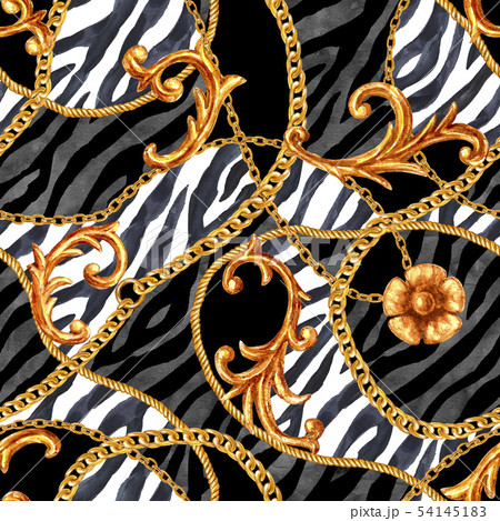 Golden chain glamour baroque style elements Golden chain glamour baroque style elements 54145183