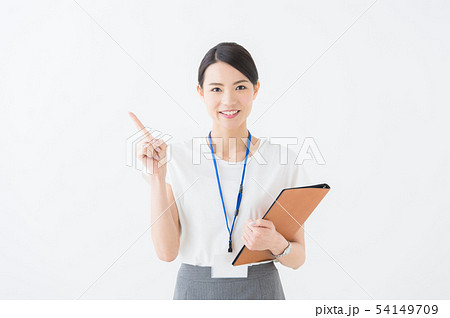 働く女性(白バック 20代) 働く女性(白バック 20代) 54149709