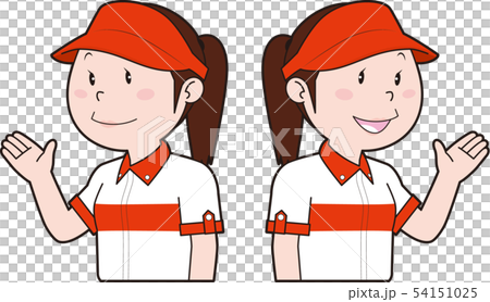 ファストフード女性店員 54151025